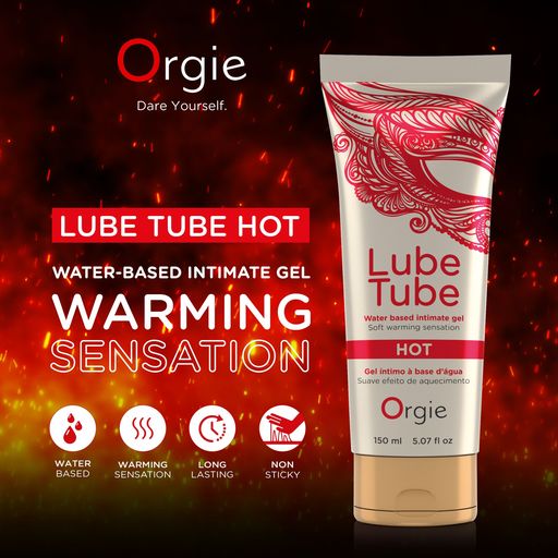 Orgie Lube Tube Hot 150 ml - Erotes.be