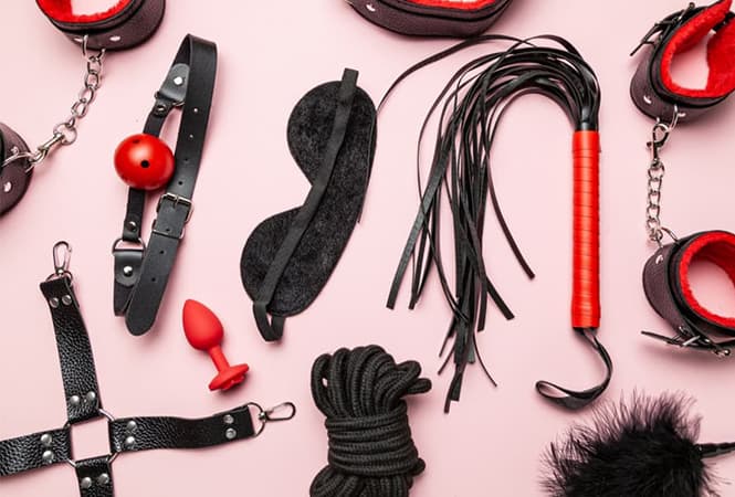 Le rêve de débutant noir Kit Bondage jouets sexuels (7 pièces