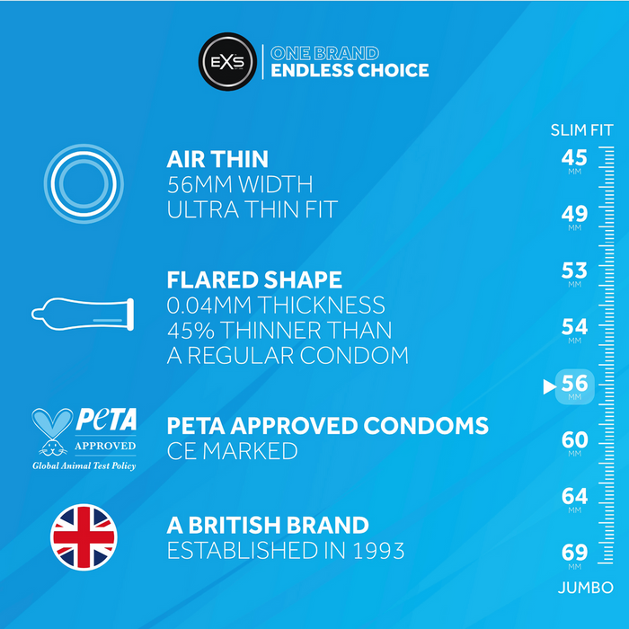 EXS Air Thin Préservatifs 100 Pièces
