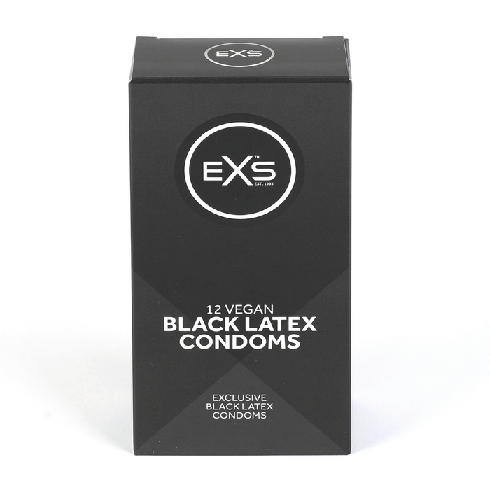EXS Black Latex Préservatifs 12 Pièces