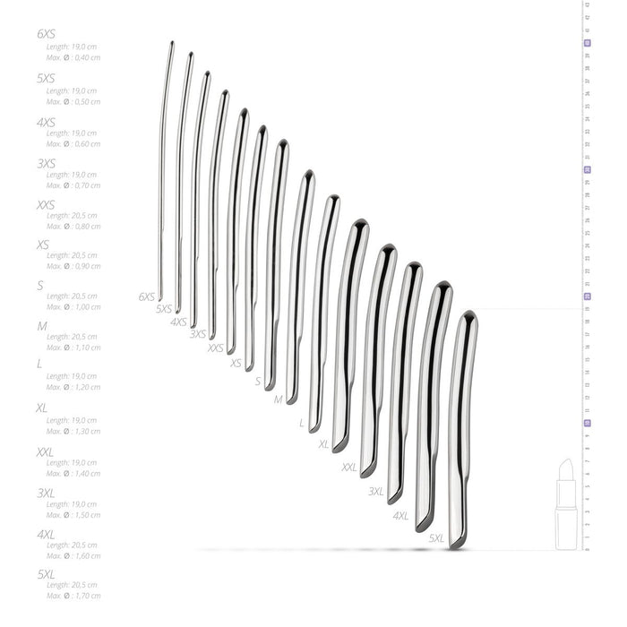 Sinner Gear Lot De 14 Dilatateurs Urétraux En Acier Inoxydable
