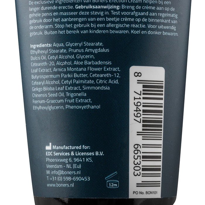 Boners Crème Érection Au Ginkgo Biloba 100 Ml