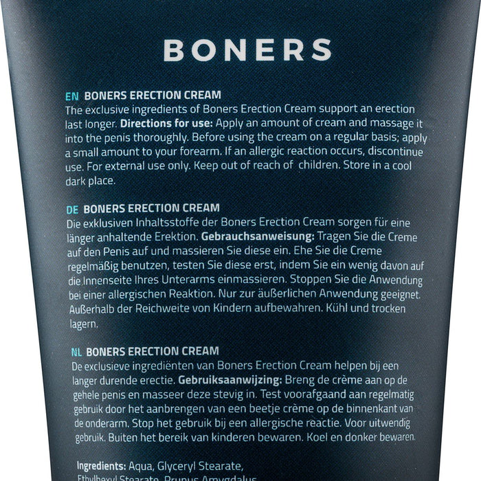 Boners Crème Érection Au Ginkgo Biloba 100 Ml