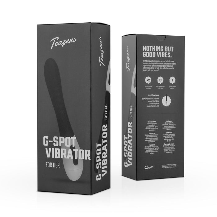 Teazers Vibromasseur Point G Noir 20 cm