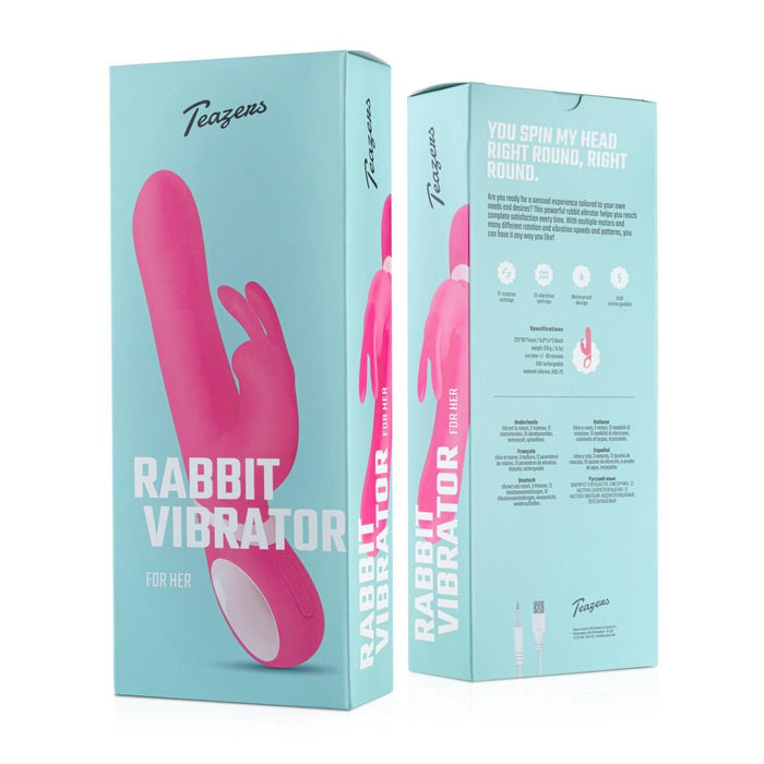 Teazers Vibromasseur Rabbit Rose 22 cm