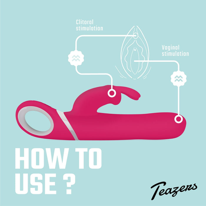 Teazers Vibromasseur Rabbit Rose 22 cm