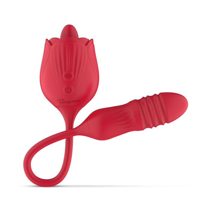 Teazers Vibromasseur Va et Vient Avec Stimulateur Clitoridien