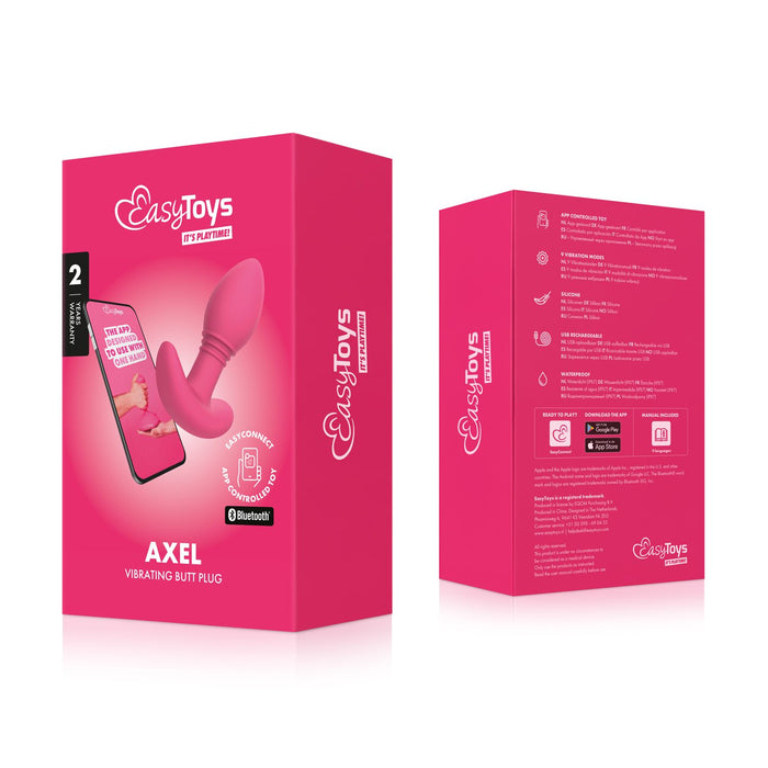 EasyToys Axel Plug Anal Vibrant Avec App 10 cm