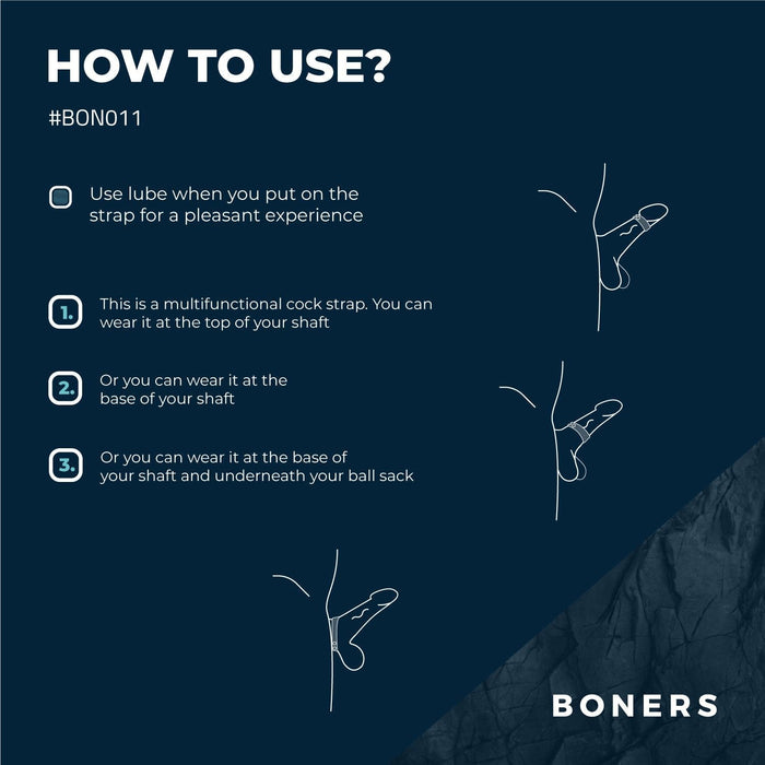 Boners Sangle Pénienne Réglable Petit Modèle