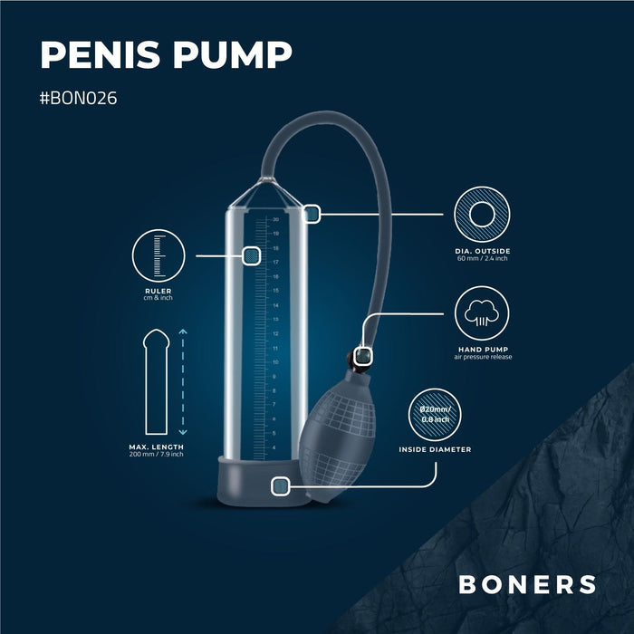 Boners Pompe À Pénis Avec Poire Manuelle