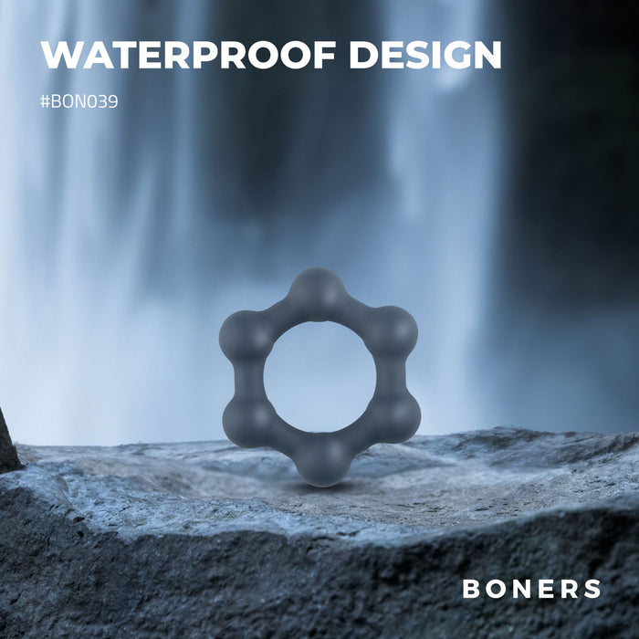 Boners Anneau Pénien Hexagonal Avec Billes En Acier