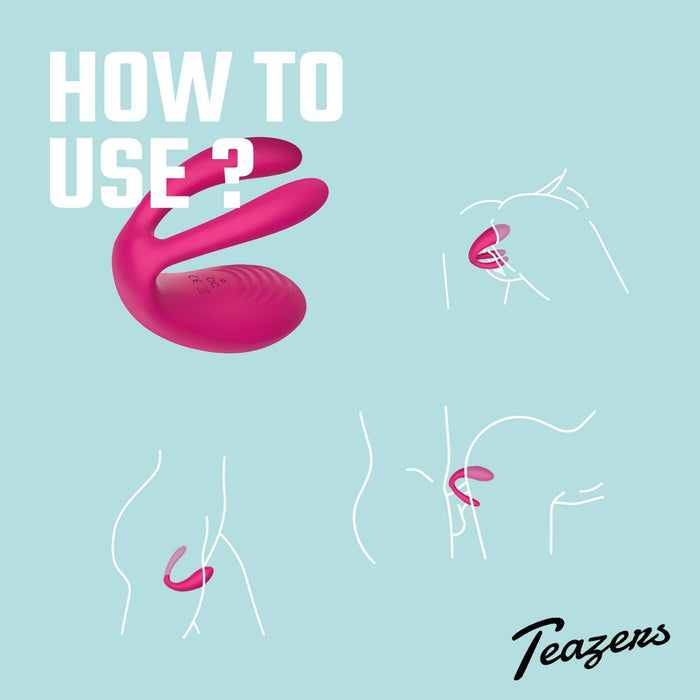 Teazers Vibromasseur Couple Avec Télécommande
