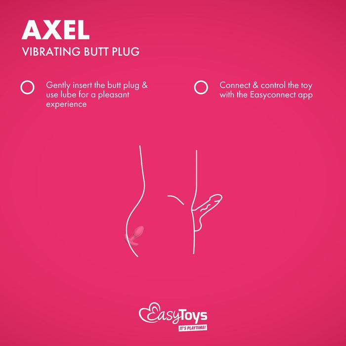 EasyToys Axel Plug Anal Vibrant Avec App 10 cm
