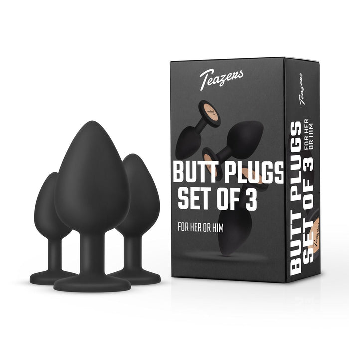 Teazers Plug Anal Set Noir