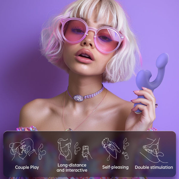 Magic Motion Magic Ponder Vibromasseur Lèche-Clitoris Et Point G 12 cm