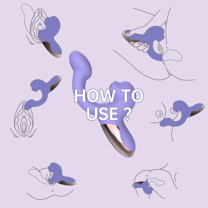 Magic Motion Magic Ponder Vibrateur Lèche-Clitoris Et Point G Violet