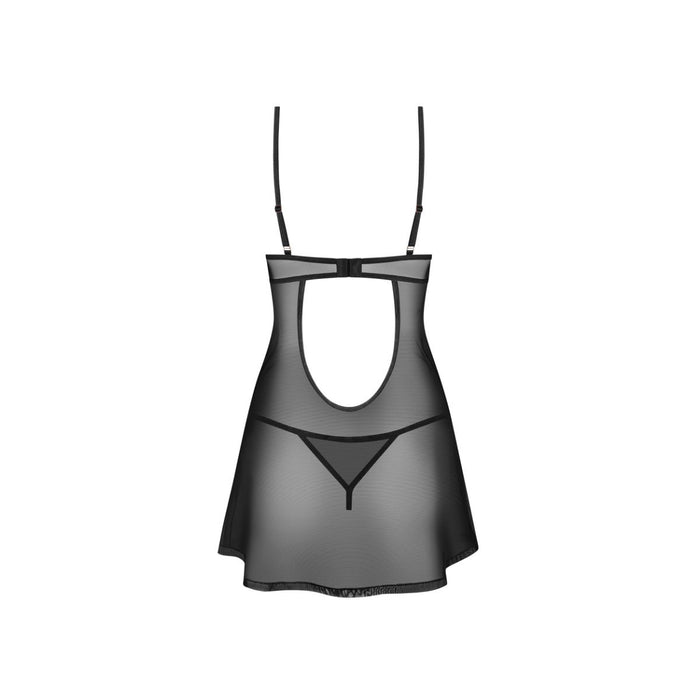 Obsessive Euridia Chemise & Tanga Noir