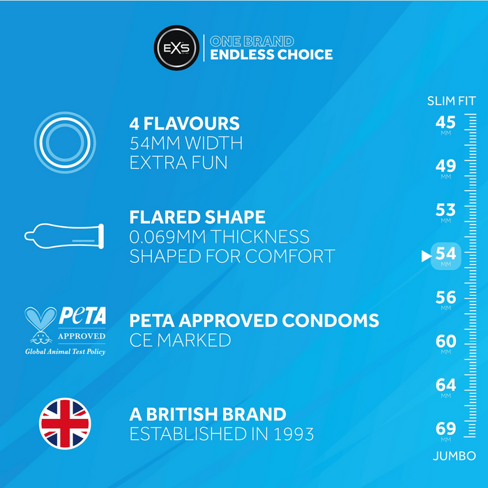 EXS Mixed Flavours Préservatifs 48 Pièces