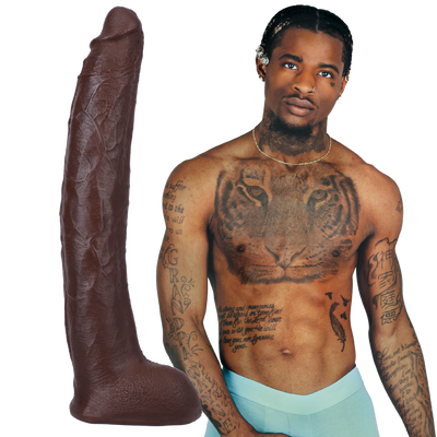 Damion Dayski Realistic Ultraskyn Dildo 12 / 30 Cm Chocolate