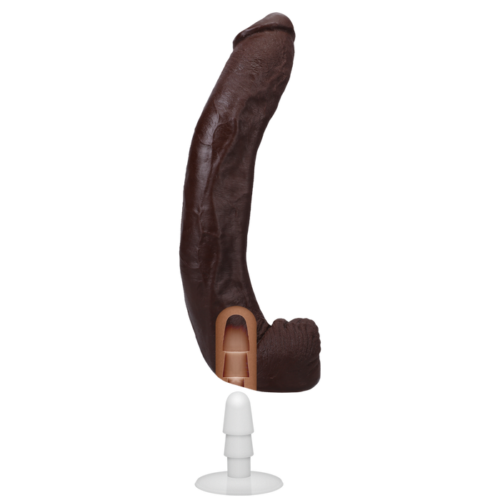 Dredd Realistic Ultraskyn Dildo 13.5 / 34 Cm Chocolate