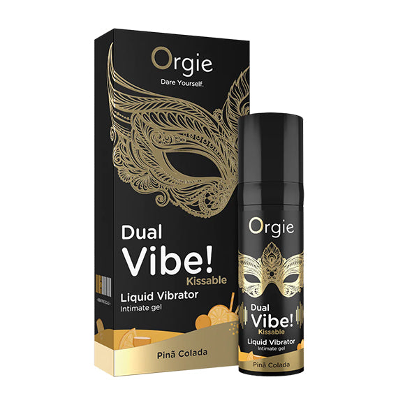 Orgie Dual Vibe Kissable Liquid Vibrator Pina Colada 15 ml