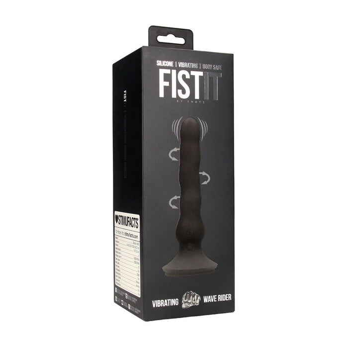 Fist It Vibrateur Anal Rotatif Avec Ventouse Noir