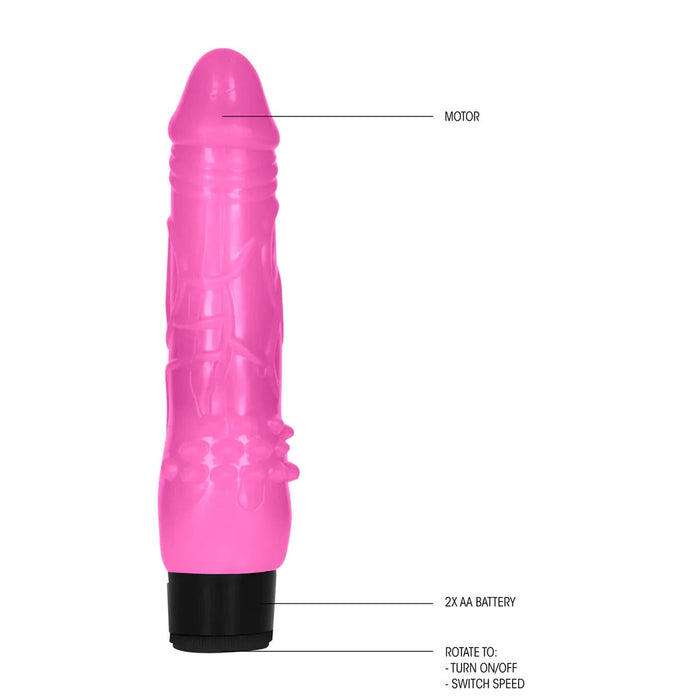 GC Vibromasseur Réaliste Rose 20 cm