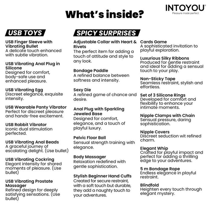 IntoYou - Luxe Calendrier de l'Avent Érotique 2026 – 24 Surprises