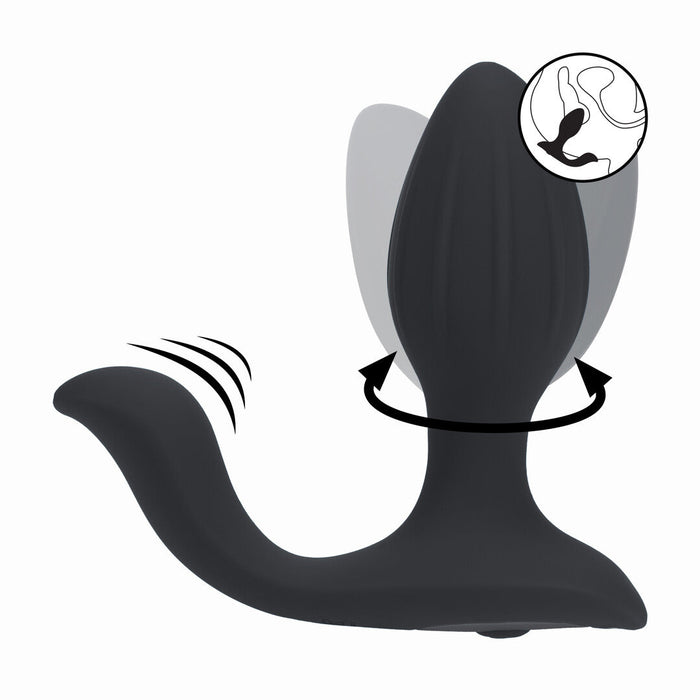 Levelz Plug Anal Vibrant & Rotatif Avec Stimulateur De Testicules 11 cm