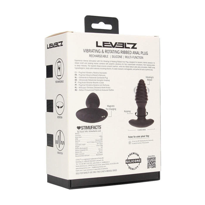 Levelz Plug Anal Vibrant & Rotatif 12 cm