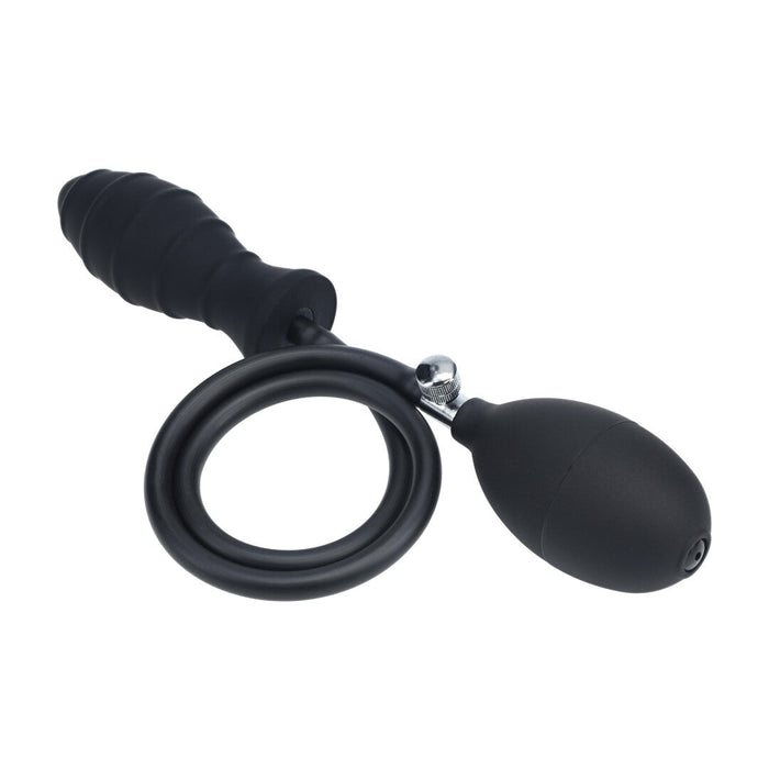 Levelz Ribbed Anal Plug Gonflable 12 cm