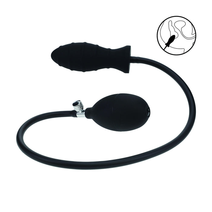 Levelz Ribbed Anal Plug Gonflable 12 cm
