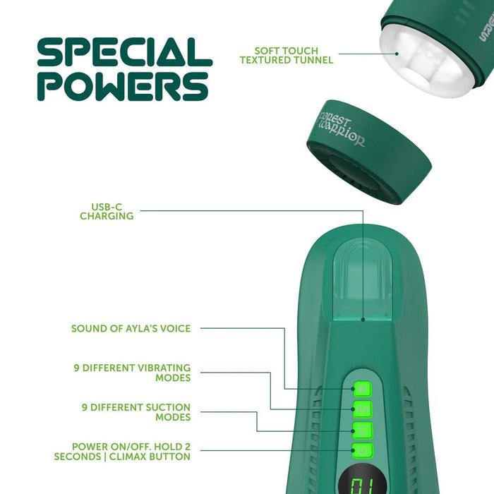 Masturs Ayla Forest Warrior Masturbateur Automatique