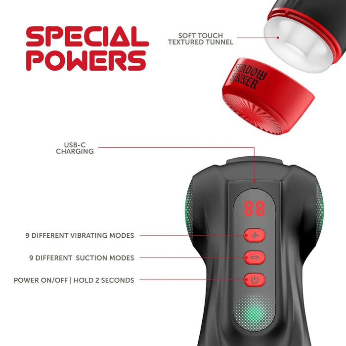 Masturs Raven Shadow Sinner Masturbateur Automatique