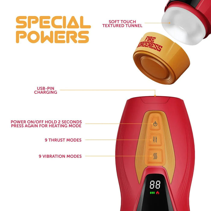 Masturs Solara Fire Sorceress Masturbateur Automatique