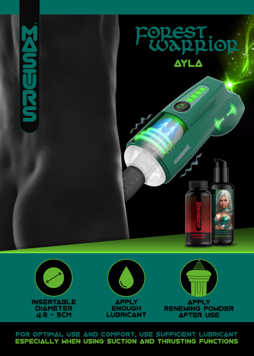 Masturs Ayla Forest Warrior Masturbateur Automatique