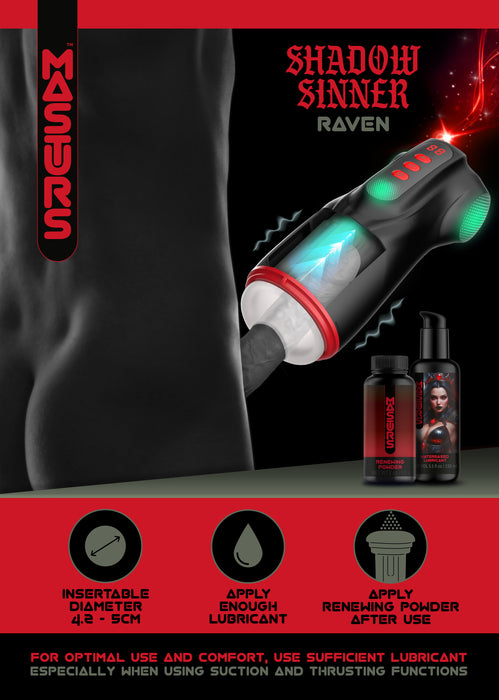 Masturs Raven Shadow Sinner Masturbateur Automatique