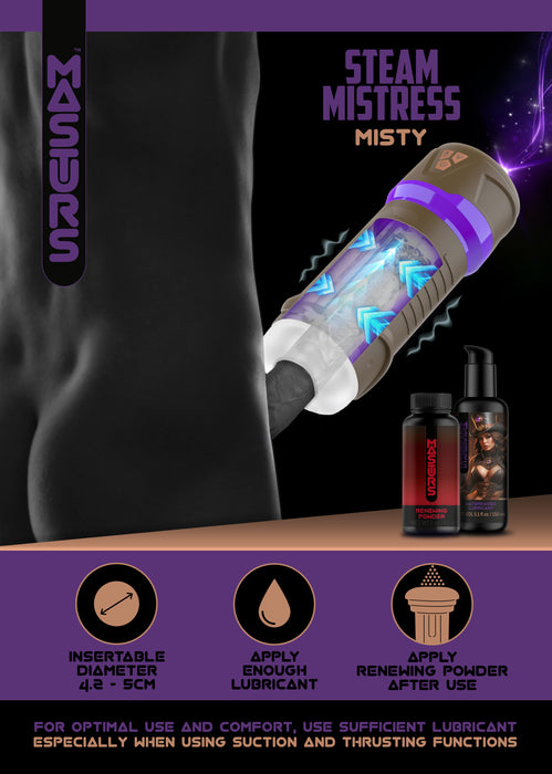 Masturs Misty Steam Mistress Masturbateur Automatique