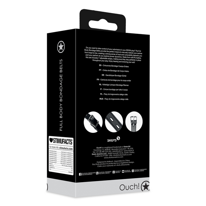 Ouch! Full Body Bondage Riemen
