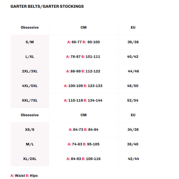Obsessive Matildea Porte-Jarretelles Rouge