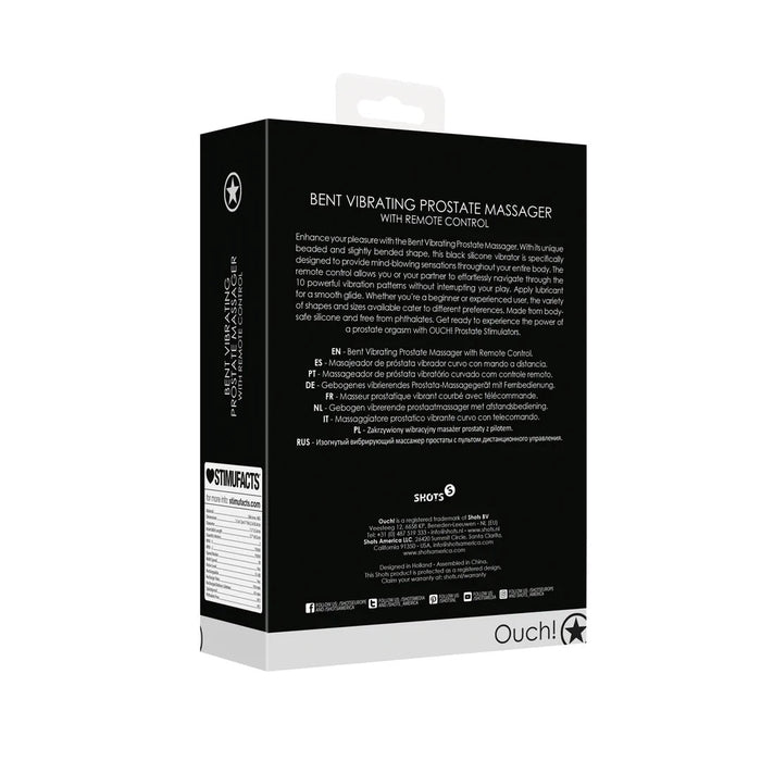 Ouch! Bent Masseur Prostatique 10 cm