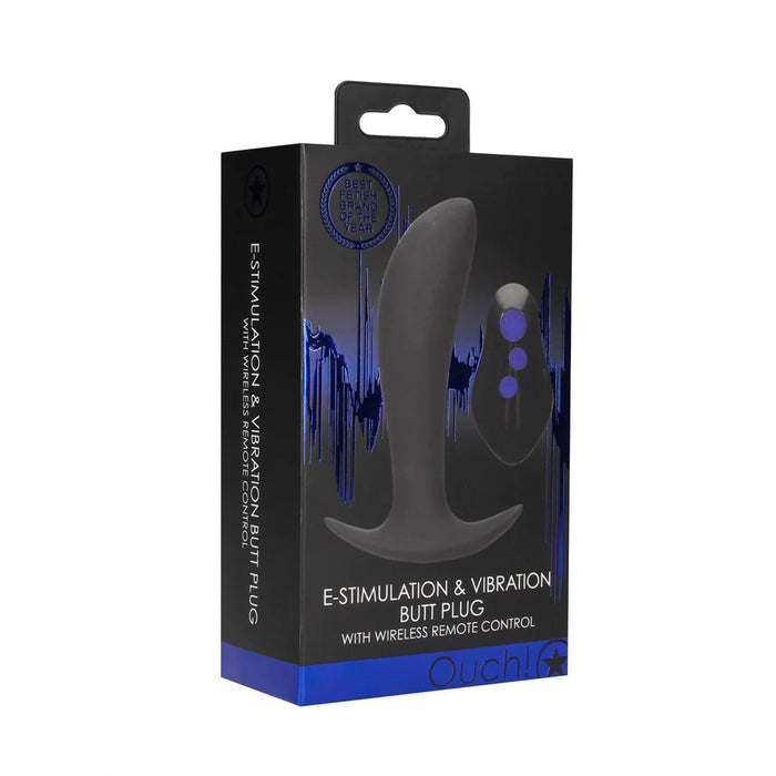 Ouch! E-Stim Plug Anal Vibrant Avec Électrostimulation 12 cm