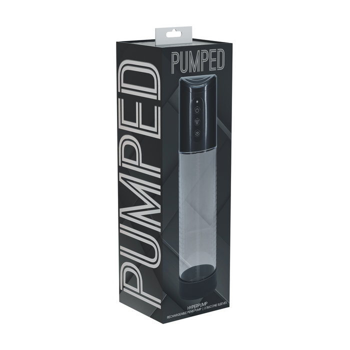 Pumped Hyperpump Rechargeable Penis Pump Gun Metal