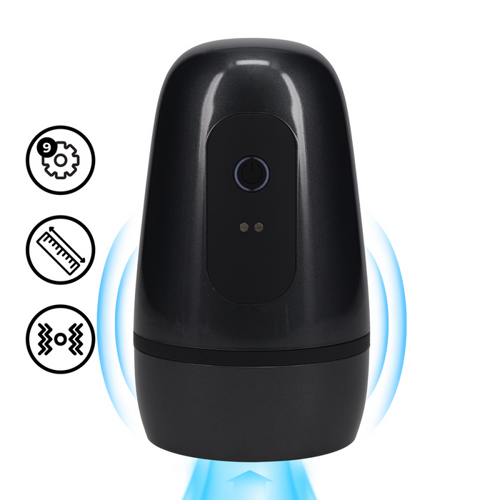 Pumped Pulsar Negative Pressure Suction And Vibration Masturbator Pump Gun Metal