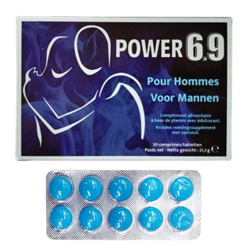 Erovibes Blue Power 6.9 - 30 Gélules - Erotes.be