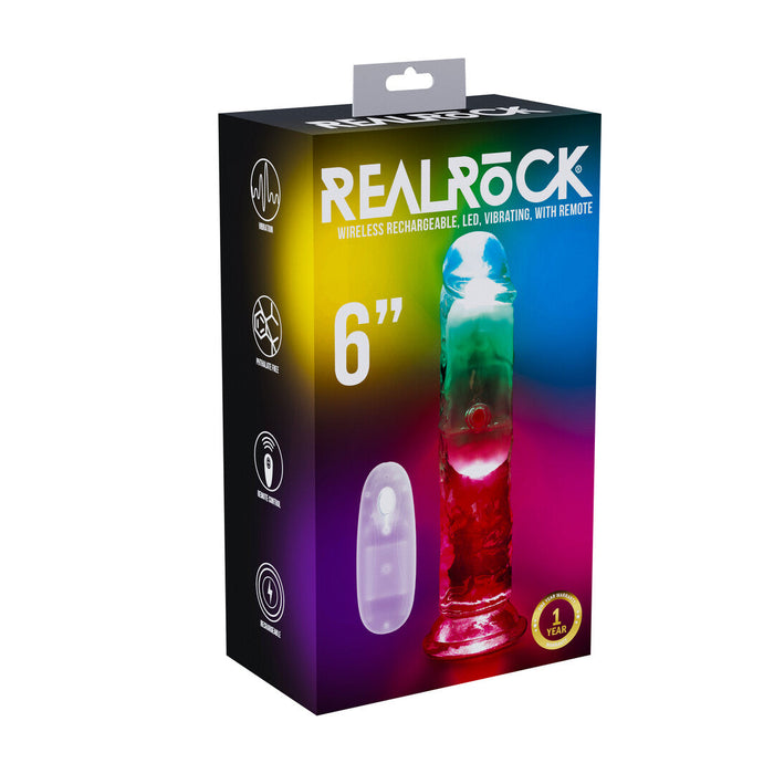 Realrock Led Glow Godemichet Vibrant 15 cm