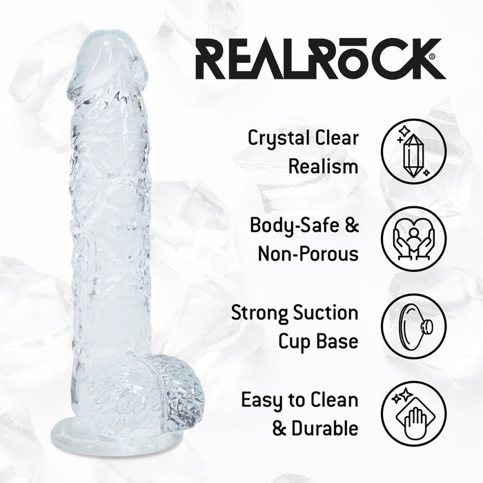 RealRock Gode Réaliste Avec Testicules, 12,7 cm