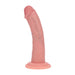 RealRock Realistische Vibrator Dual Density Silicone Curved Realistic Vibrating Dildo With Suction Cup 6 / 15,5 Cm Flesh