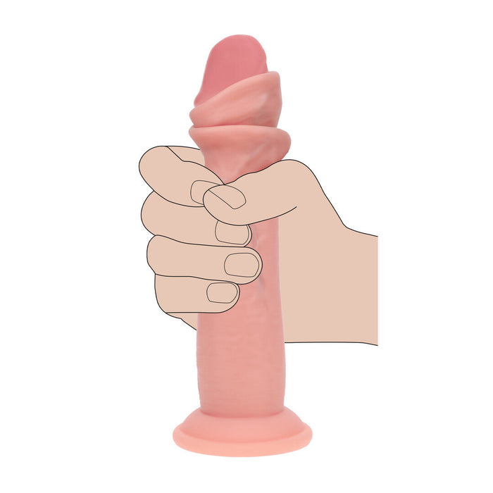 RealRock Sliding Skin Dual Density Dildo 17 cm