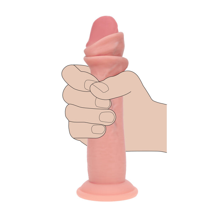 RealRock Sliding Skin Dual Density Dildo 20 cm